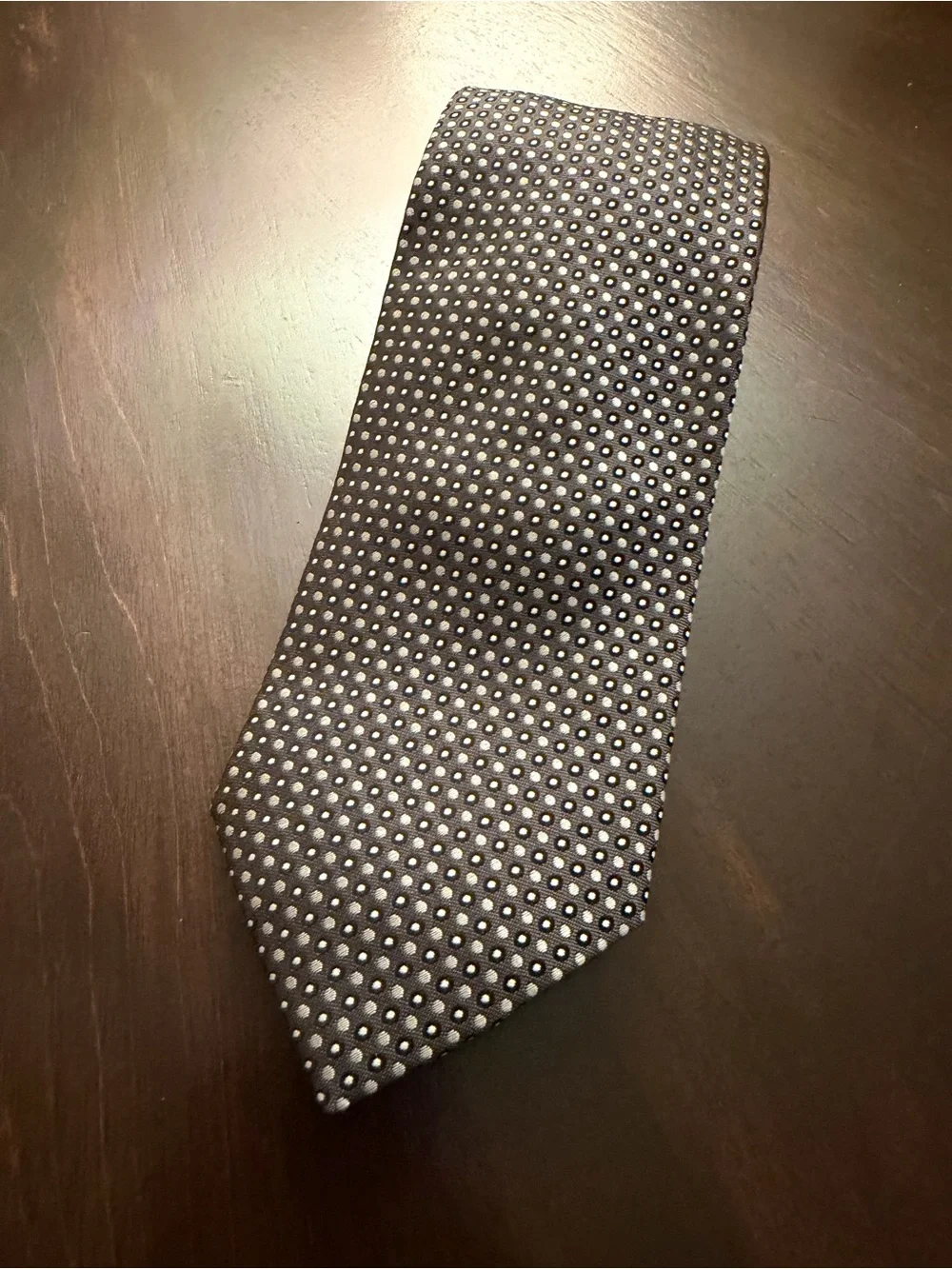 Hugo Boss Classic Men's Polka Dot Navy Tie 3” wide